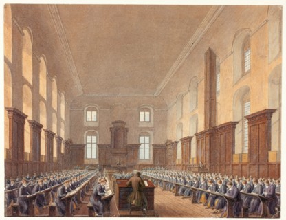 Writing School, Christ's Hospital, n.d. Creator: Frederick Mackenzie.