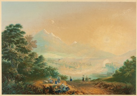 Lake Lucerne, Switzerland, 1857. Creator: George Baxter.