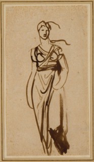 Figure of a Woman, c. 1776. Creator: George Romney.