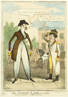 The Dandy Lion an Exotic lately Discovered in a Stable Yard, published December 8, 1818. Creator: Isaac Robert Cruikshank.