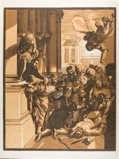 Saint Mark Saving a Slave from Torture, from Opera Selectiora, 1745. Creator: John Baptist Jackson.