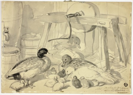 Ducks, Ducklings and Grindstone, n.d. Creator: John Frederick Herring I.