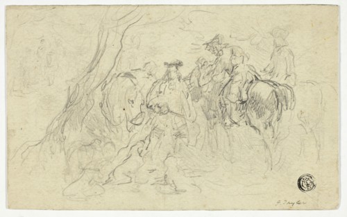Calvarymen Beside Tree, n.d. Creator: John Frederick Tayler.