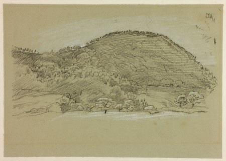 Walking Through the Fields, July 25, 1868. Creator: John Linnell the Elder.