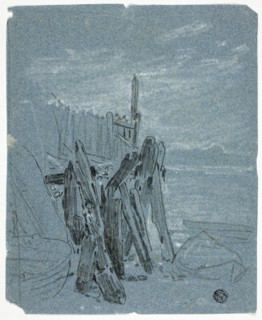 Stockade Near Shore, n.d. Creators: John Varley I, William Turner.