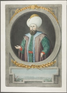 Amurat Kahn I, from Portraits of the Emperors of Turkey, 1815. Creator: John Young.