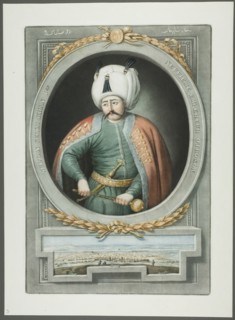 Selim Kahn I, from Portraits of the Emperors of Turkey, 1815. Creator: John Young.