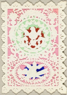 Untitled Valentine (Two Birds), 1860/69. Creator: Mullord Brothers.