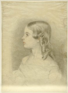 Profile Portrait of a Girl, n.d. Creator: Paul Augustus Mulready.