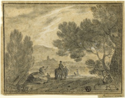 Roman Campagna with Figures, 1756. Creator: Richard Wilson.