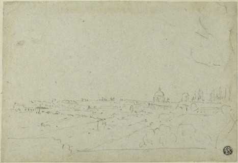 View of Saint Peter's from the Palace of the Caesars, with Circus Maximus Below, n.d. Creator: Richard Wilson.