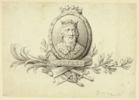 Design for Medallion of King Alfred, n.d. Creator: Sir Robert Smirke.