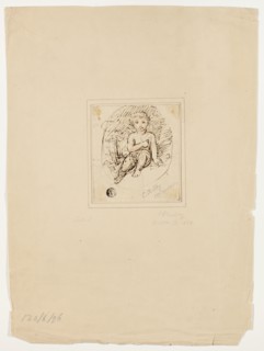 Seated Cupid, 1776/1808. Creator: Samuel Shelley.