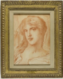Head, c. 1880. Creator: Simeon Solomon.