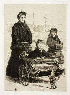 Going to the Park, 1872. Creator: John Everett Millais.