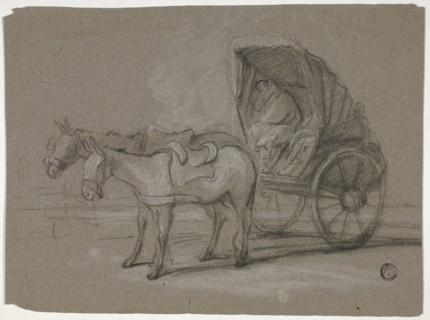 Huckster Cart, c. 1790. Creators: Thomas Barker, Thomas Jones Barker.