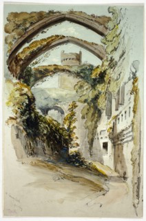 Conway Castle, 1849. Creator: Thomas Miles Richardson II.