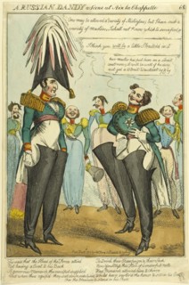 A Russian Dandy, published December 8, 1818. Creator: William Heath.