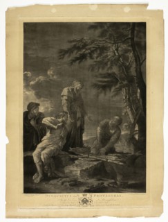 Democritus and Protagoras, 1778. Creator: William Pether.