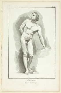 Design: Academic Figure, from Encyclopédie, 1762/77. Creator: A. J. Defehrt.