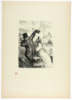 Le couplet final, from Tirage Unique de Trente-Six Bois, 1862, printed 1920. Creator: Charles Maurand.