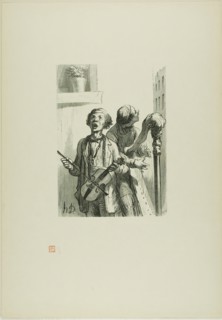 The Street Singers, 1862, printed 1920. Creator: Charles Maurand.
