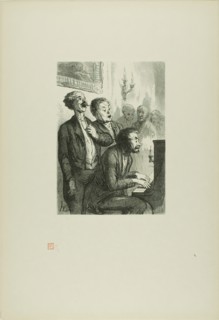 The Chamber Musicians, 1862, printed 1920. Creator: Charles Maurand.