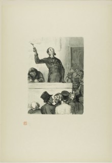 The Auction House: The Auctioneer, 1863, printed 1920. Creator: Charles Maurand.
