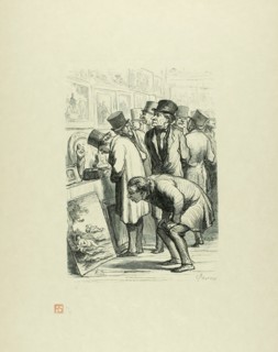 Preview at the Auction House Drouot, 1862, printed 1920. Creator: Charles Maurand.