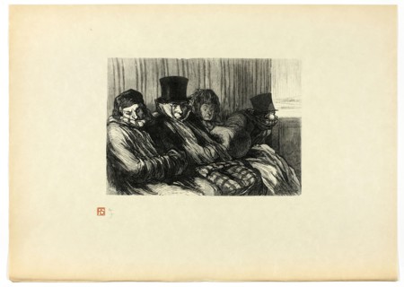 Train de plaisir, dix degrés d'ennui et de mauvaise humeur, from Tirage Uniq..., 1862, printed 1920. Creator: Charles Maurand.