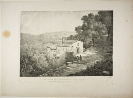 View of a Convent on the Site of the House of Horace, c. 1817. Creator: Claude Thiénon.