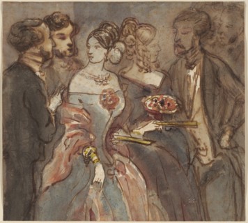 Reception, 1850/1855. Creator: Constantin Guys.