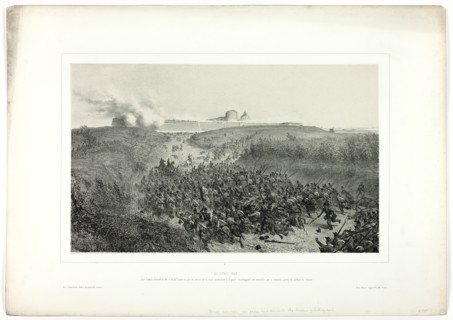 April 30, 1849, from Souvenirs d’Italie: Expédition de Rome, 1850. Creator: Auguste Raffet.
