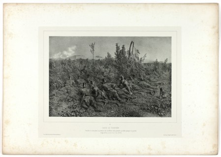 Trench guard, from Souvenirs d’Italie: Expédition de Rome, 1853. Creator: Auguste Raffet.