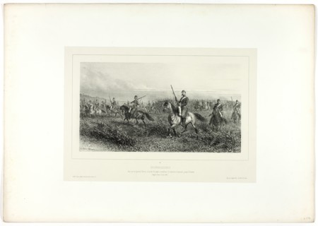 Reconnaisance, from Souvenirs d’Italie: Expédition de Rome, 1858. Creator: Auguste Raffet.
