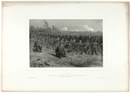 Travelling sappers, from Souvenirs d’Italie: Expédition de Rome, 1853. Creator: Auguste Raffet.
