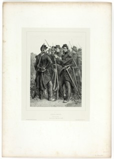 Sappers, from Souvenirs d’Italie: Expédition de Rome, 1853. Creator: Auguste Raffet.