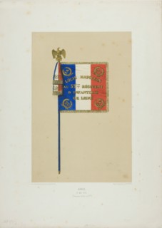 Standard: Louis Napoleon to the 33rd Infantry Line Regiment, May 10, 1852. Creator: Auguste Raffet.