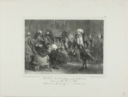 Little Aristocratic Club, July 28, 1830, 1831. Creator: Auguste Raffet.