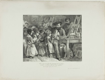 You who have made portraits of our fathers... would you make them of their children?, 1827. Creator: Auguste Raffet.