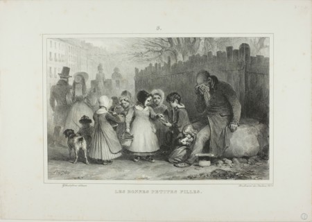 The Good Little Girls, 1832. Creator: Auguste Raffet.