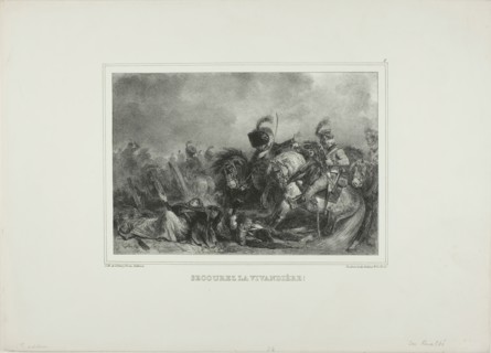 Help the canteen manager!, 1835. Creator: Auguste Raffet.
