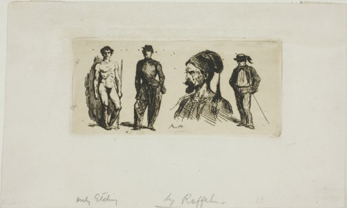 Sheet of Skteches, 1829. Creator: Auguste Raffet.