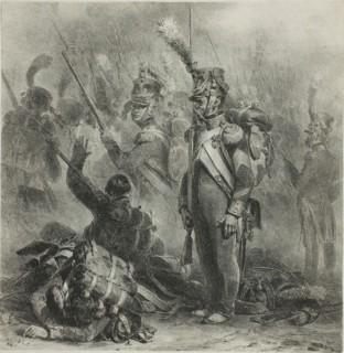 Close the Ranks, 1832. Creator: Auguste Raffet.