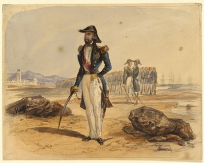 General with Troops in Background, n.d. Creator: Auguste Raffet.