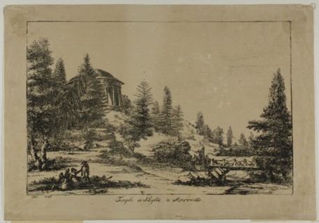 Temple of Sibyl in Méréville, 1817. Creator: Vivant Denon.
