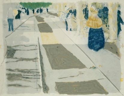 The Avenue, printed 1899. Creator: Edouard Vuillard.