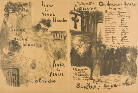 Read "La Revue Blanche" Transformed — Beyond Human Power, 1894. Creator: Edouard Vuillard.