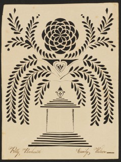 A Condolence Card, c. 1830. Creator: Emily Wilcox.