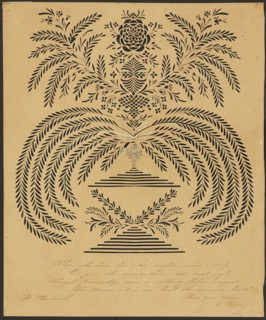 A Condolence Card, c. 1830. Creator: Emily Wilcox.